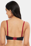 Amante Padded Non Wired Full Coverage T-Shirt Bra - Black Henna — thumbnail 2